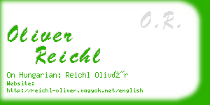 oliver reichl business card